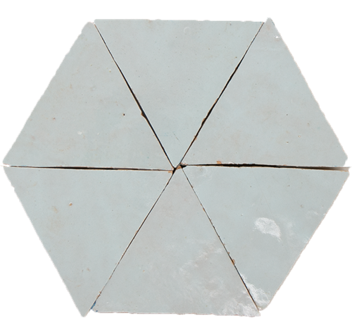 SAM Zellige Glacier Bleu Triangle