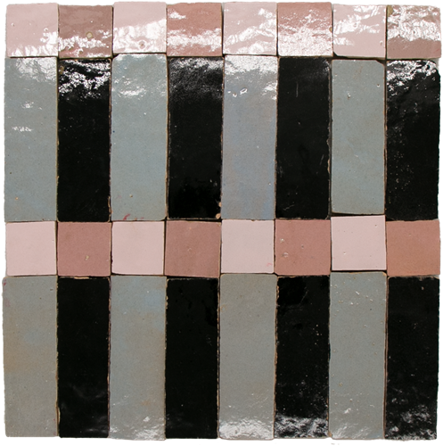 SAM Zellige Metropole Bleu Noir Mosaic