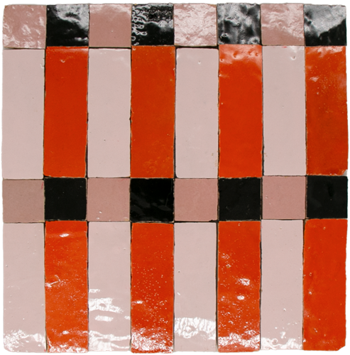 SAM Zellige Metropole Rose Orange Mosaic