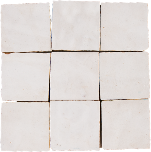 Zellige Neige Blanc 5x5cm