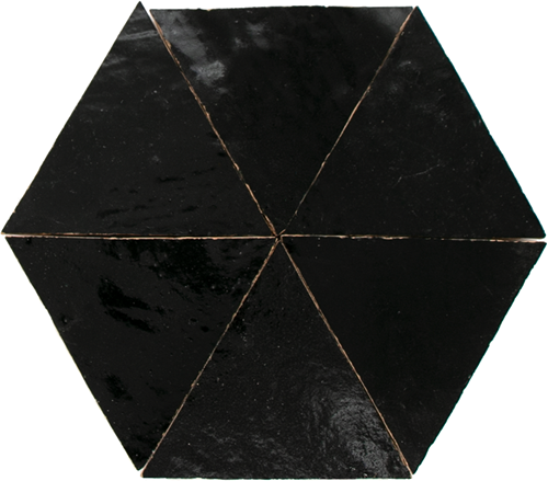 Zellige Noir Triangle