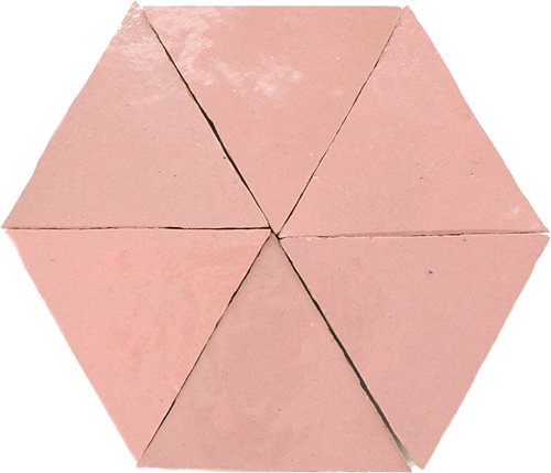 Zellige Rose Doux Triangle