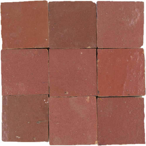 Zellige Rose Rouge 5x5cm