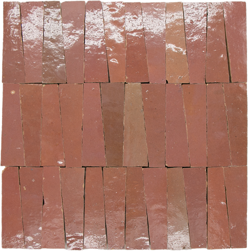 Zellige Rose Rouge Dorsale