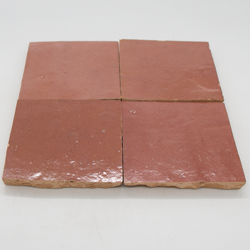 SAM Zellige Rose Rouge 10x10cm