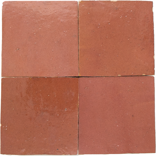 Zellige Rose Rouge 10x10cm