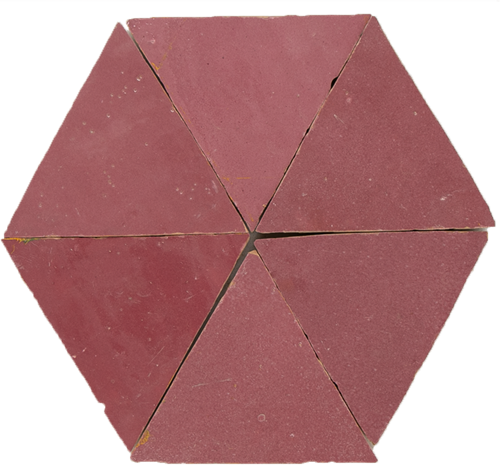 SAM Zellige Rose Vieux Triangle
