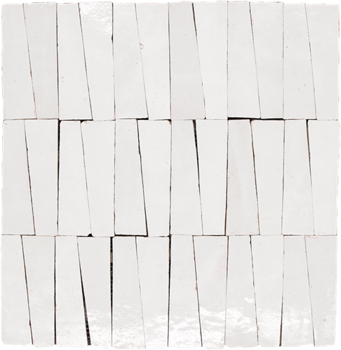Zellige Neige Blanc Dorsale