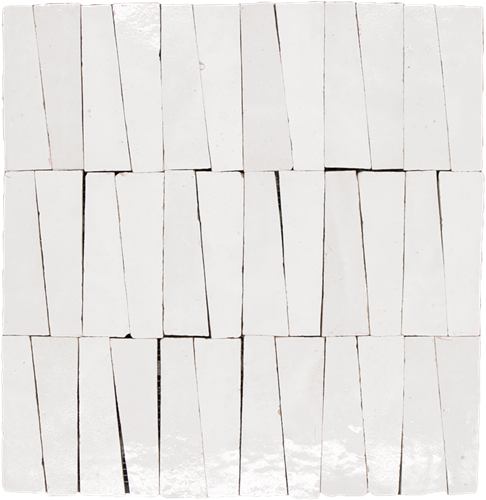 SAM Zellige Neige Blanc Dorsale