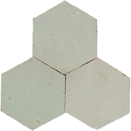 Zellige Vert Clair Hexagone