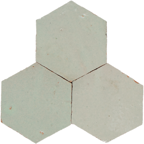 SAM Zellige Vert Clair Hexagone