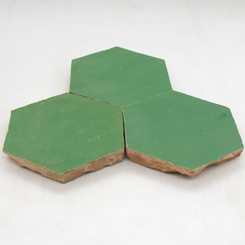 SAM Zellige Vert Pomme Hexagone