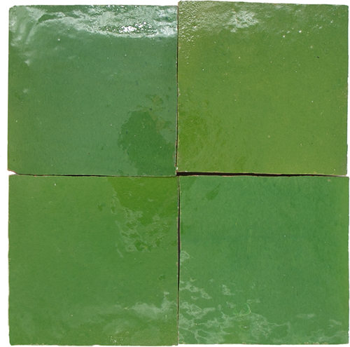 Zellige Vert Pomme 10x10cm