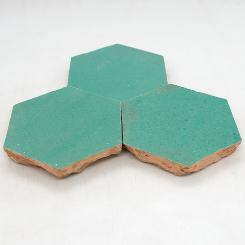 SAM Zellige Vert Turquoise Hexagone